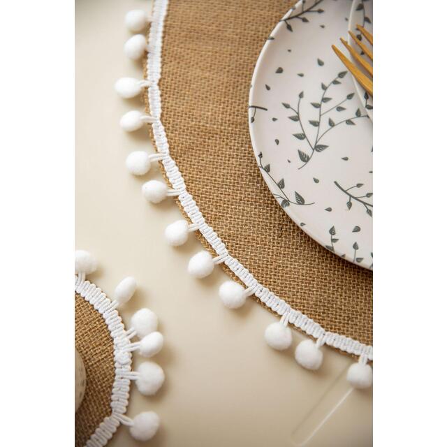 Natural Elements Set of 4 Hessian Placemats, Gift tied and tagged thumbnail 5