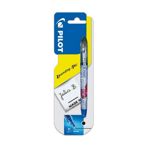 Pilot Laundry-Tec Marker Pen - Black thumbnail 2