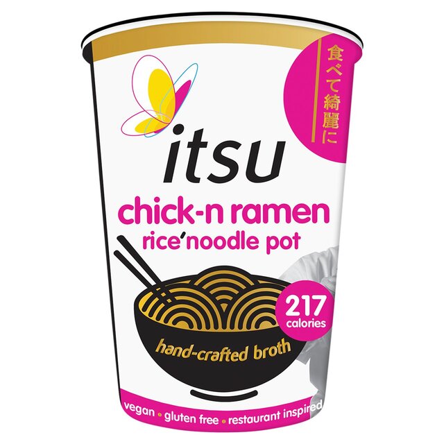 itsu chick-n ramen rice noodles cup