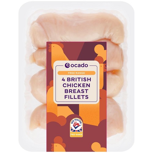 Ocado 4 Free Range British Chicken Breast Fillets