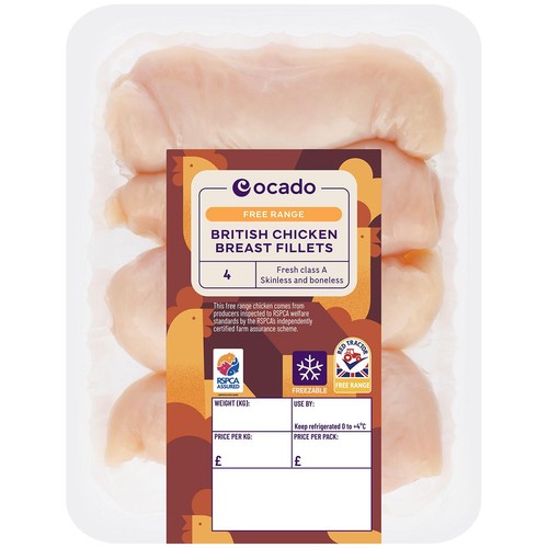 Ocado 4 Free Range British Chicken Breast Fillets thumbnail 2