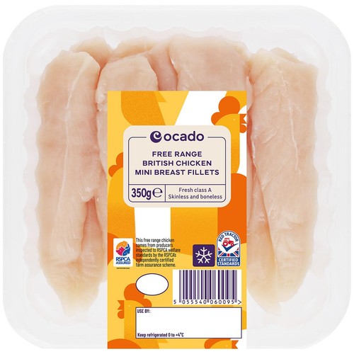 Ocado Free Range British Chicken Breast Mini Fillets thumbnail 2