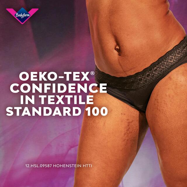 Bodyform Intimawear Bikini Period Pants Washable Underwear, Black L thumbnail 6