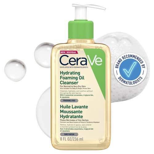 Cerave Hydrating Foaming Oil Cleanser