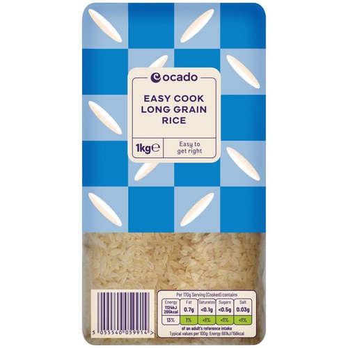 Ocado Easy Cook Long Grain Rice thumbnail 2