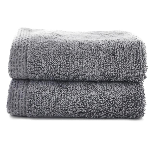 100% Cotton Egyptian Spa Face Cloths, Charcoal