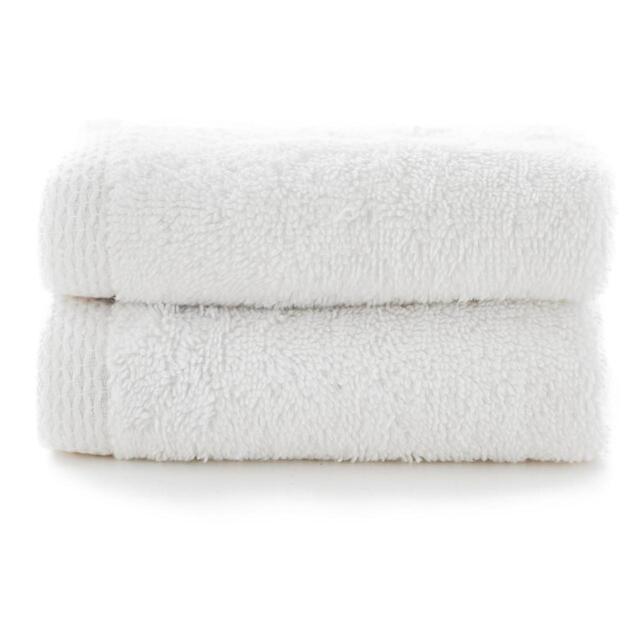 100% Cotton Egyptian Spa Face Cloths, White