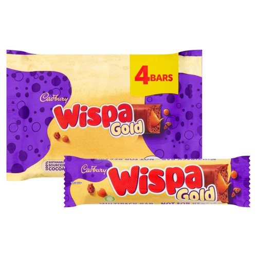 Cadbury Wispa Gold Chocolate Bar Multipack thumbnail 2