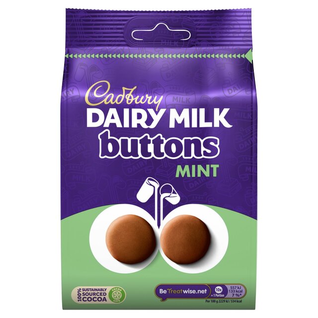 Cadbury Dairy Milk Mint Buttons Chocolate Bag thumbnail 2