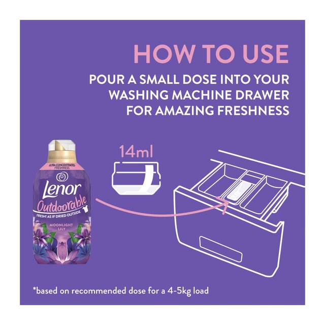 Lenor Outdoorable Fabric Conditioner Moonlight Lily thumbnail 2