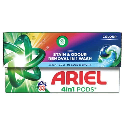 Ariel 4in1 Colour Pods Washing Capsules 33 Washes thumbnail 2