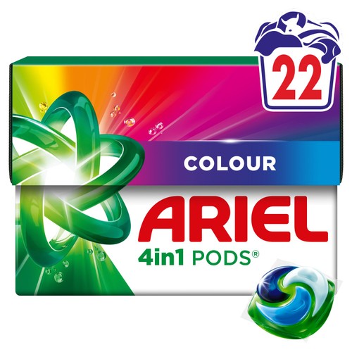 Ariel 3in1 Colour Pods Washing Capsules 25 Washes