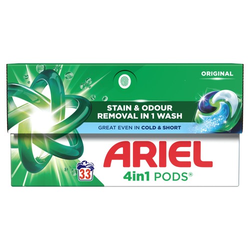 Ariel 4in1 Original Pods Washing Capsules 33 Washes thumbnail 2