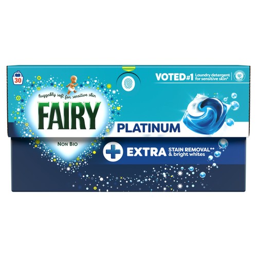 Fairy Platinum Non Bio Pods Washing Capsules 30 Washes thumbnail 2