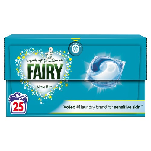 Fairy Non Bio Pods Washing Capsules For Sensitive Skin 22 Washes thumbnail 2