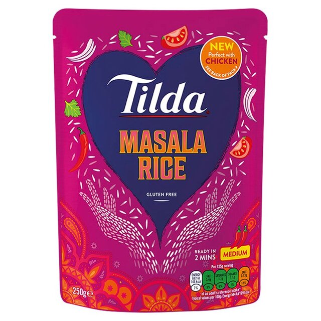Tilda Microwave Masala Basmati Rice thumbnail 2