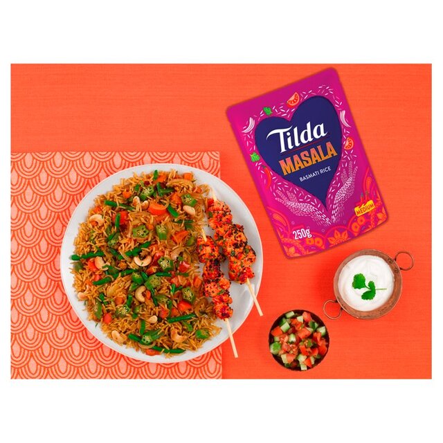 Tilda Microwave Masala Basmati Rice thumbnail 3