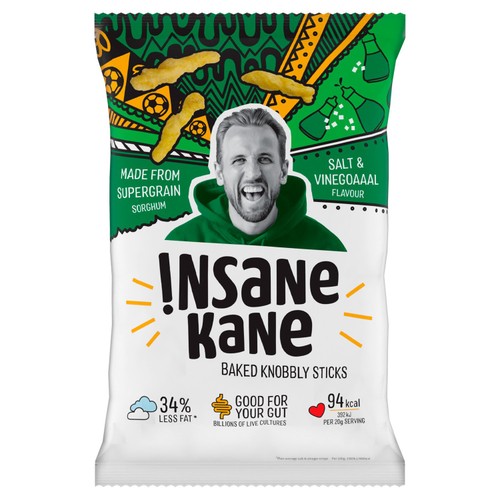 Insane Grain Salt & Vinegar - Baked Knobbly Sticks