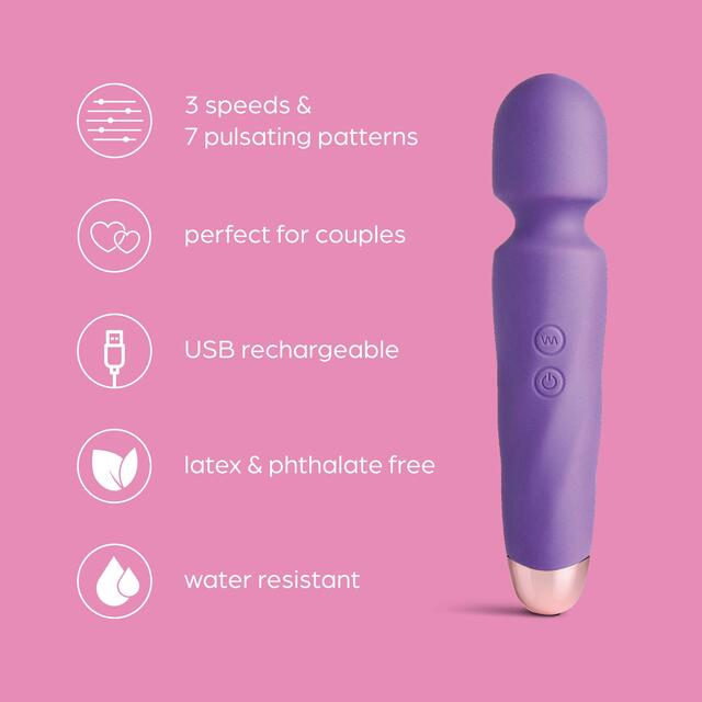 So Divine Smooth Operator Vibrating Massage Wand thumbnail 2