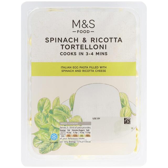 M&S Spinach & Ricotta Tortelloni