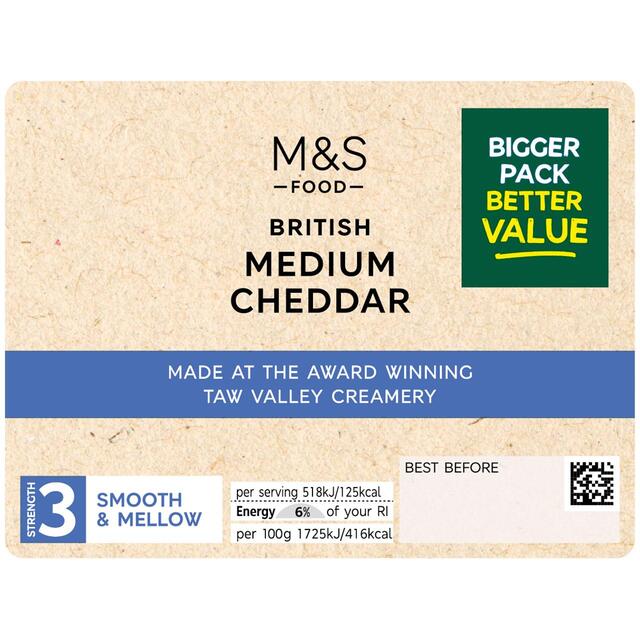 M&S English Medium Cheddar