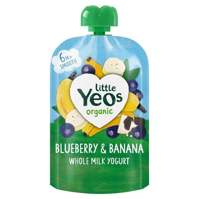Yeo Valley Little Yeos No Added Sugar Blueberry & Banana Pouch