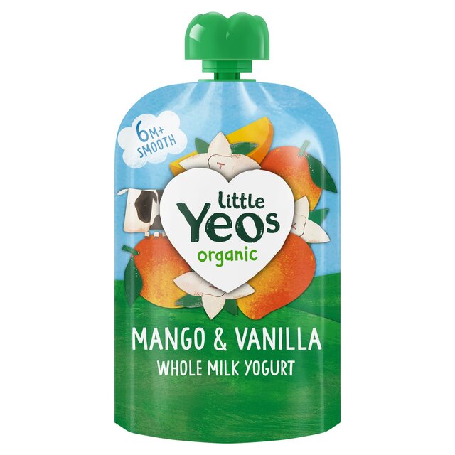 Yeo Valley Little Yeos No Added Sugar Mango & Vanilla Pouch