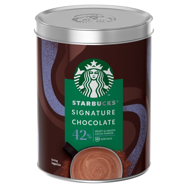Starbucks Signature Chocolate 42% Cocoa Hot Chocolate Powder Tin thumbnail 2