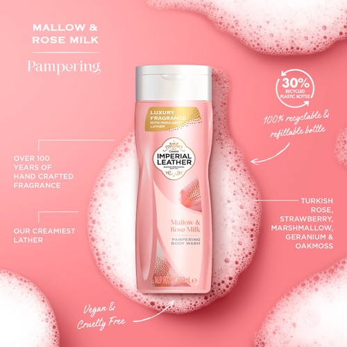 Imperial Leather Mallow and Rose Milk Shower Gel thumbnail 3