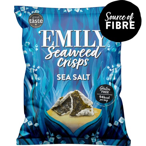 Emily Seaweed Crisps, Sea Salted thumbnail 2
