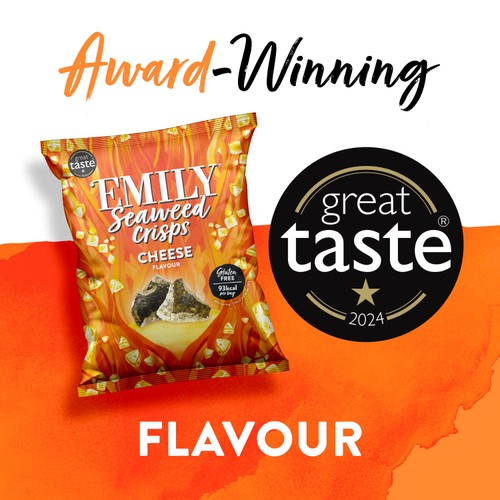 Emily Seaweed Crisps, Vegan Cheese thumbnail 3