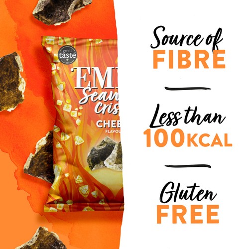 Emily Seaweed Crisps, Vegan Cheese thumbnail 4