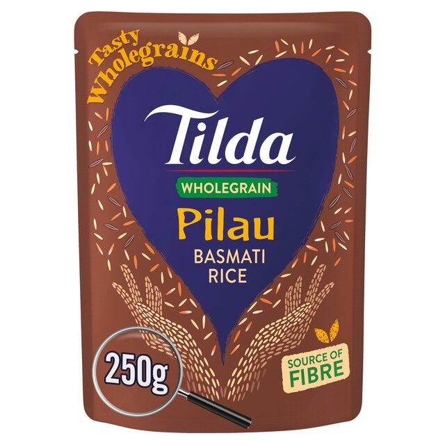 Tilda Microwave Wholegrain Pilau Basmati Rice