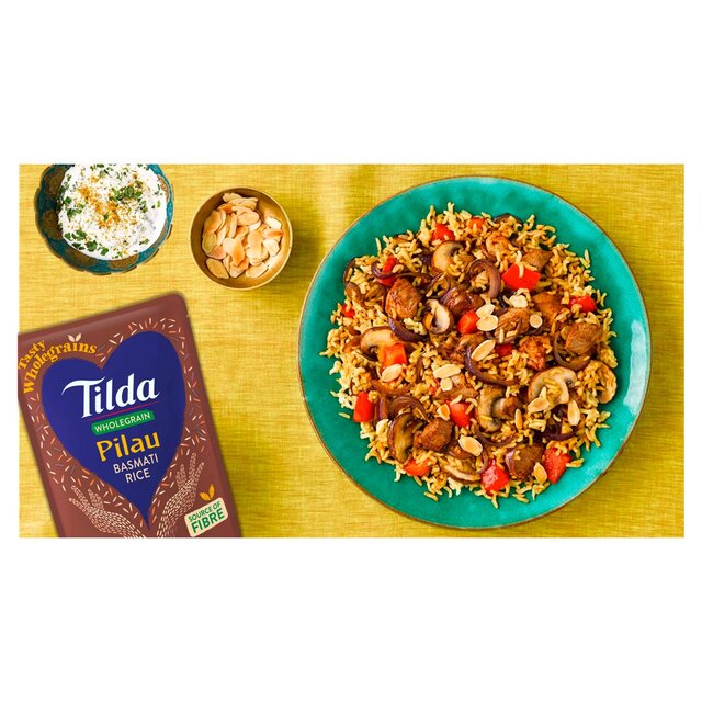 Tilda Microwave Wholegrain Pilau Basmati Rice thumbnail 2