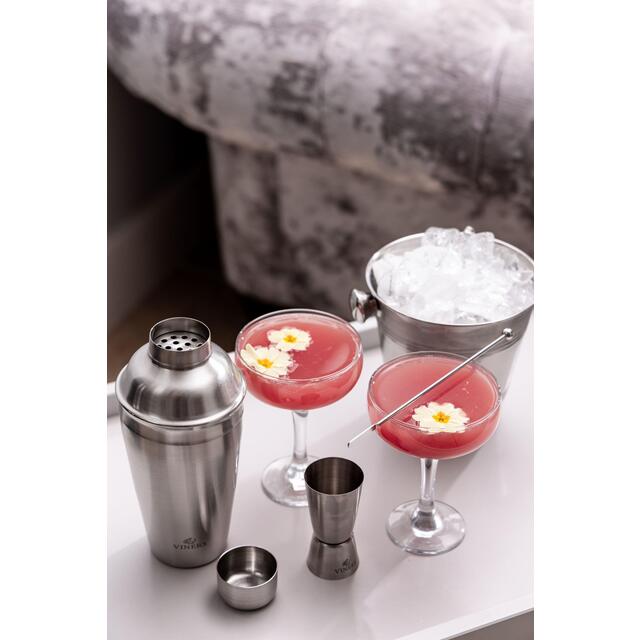 Viners Barware Silver Cocktail Shaker, 500ml thumbnail 5