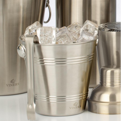 Viners BarwareSilver Single Wall Ice Bucket thumbnail 2