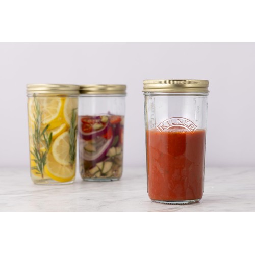 Kilner Wide Mouth Preserve Jar 1 Litre thumbnail 2