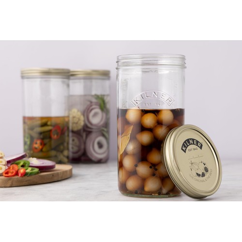 Kilner Wide Mouth Preserve Jar 1 Litre thumbnail 3
