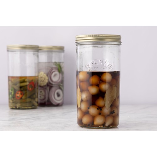 Kilner Wide Mouth Preserve Jar 1 Litre thumbnail 4