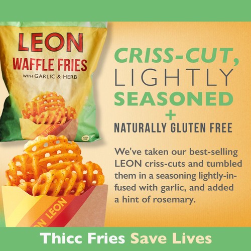 LEON Garlic & Herb Waffle Fries thumbnail 3