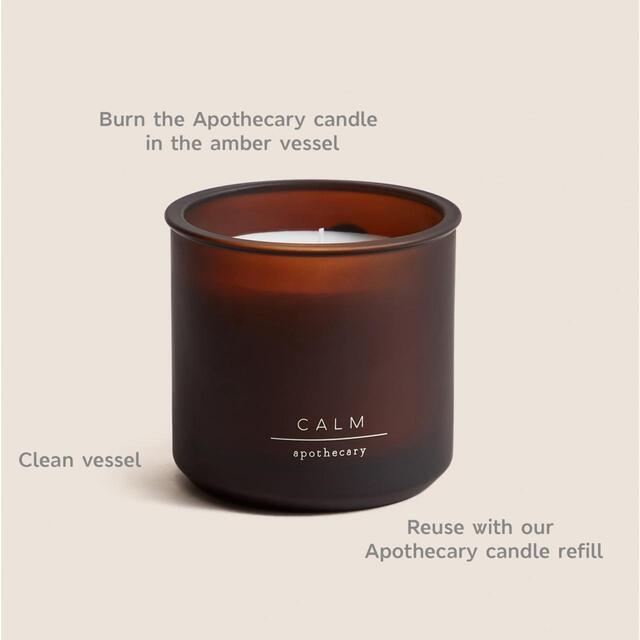 M&S Calm Refillable Candle, one size, Amber thumbnail 4