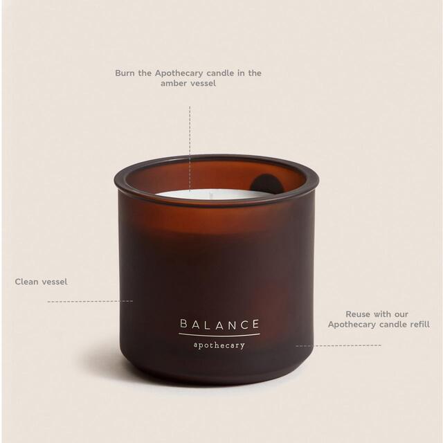 M&S Balance Refillable Candle, one size, Amber thumbnail 4