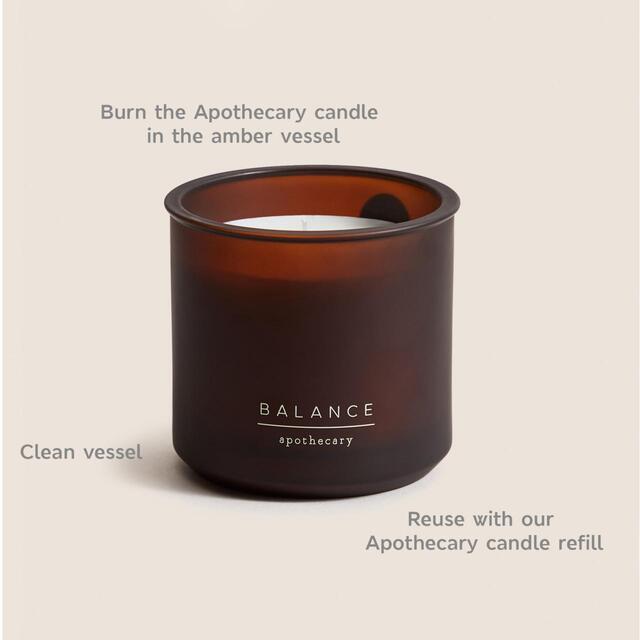M&S Balance Refillable Candle, one size, Amber thumbnail 5
