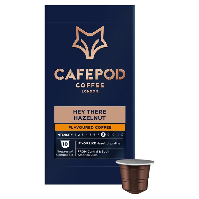 CafePod Hey There, Hazelnut Nespresso Compatible Aluminium Coffee Pods thumbnail 2