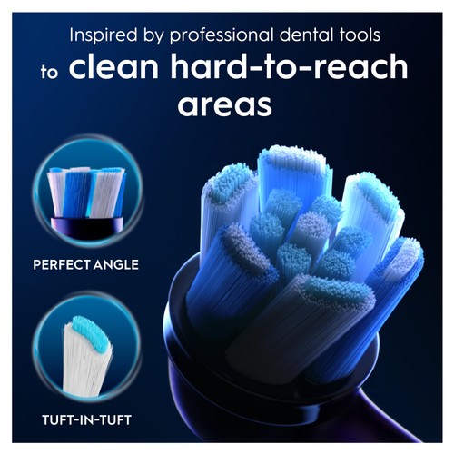 Oral-B iO Ultimate Clean Black Electric Toothbrush Heads Refills thumbnail 3