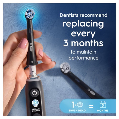 Oral-B iO Ultimate Clean Black Electric Toothbrush Heads Refills thumbnail 4