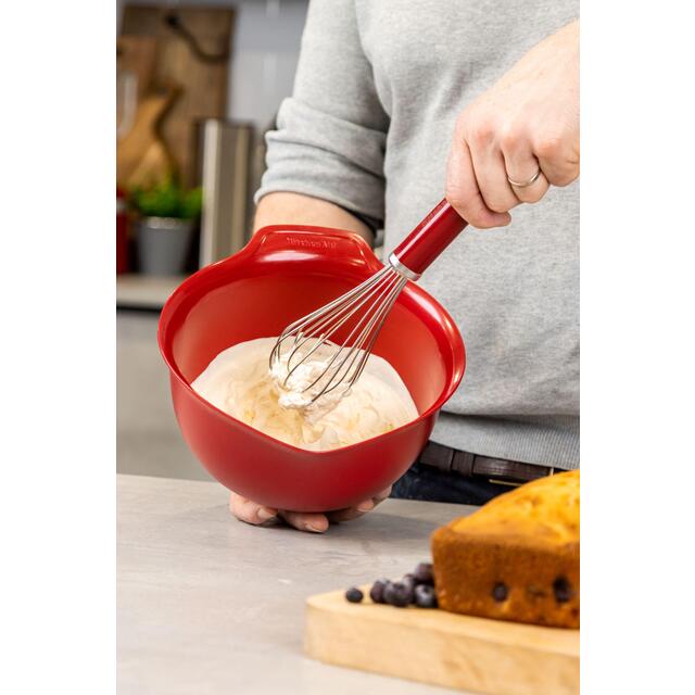 KitchenAid Stainless Steel Whisk, Red thumbnail 4