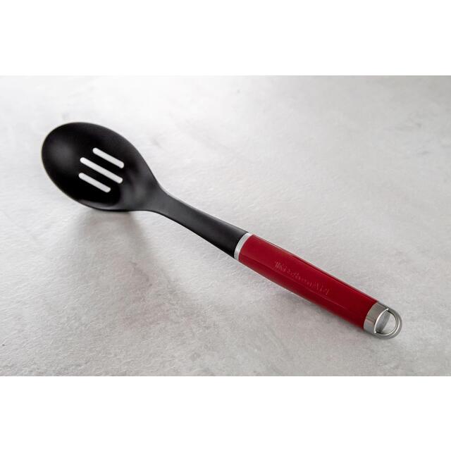 KitchenAid Non-Stick Slotted Spoon, Red thumbnail 4