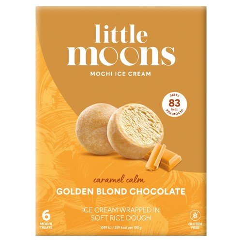 Little Moons Golden Blond Chocolate Mochi Ice Cream  thumbnail 2
