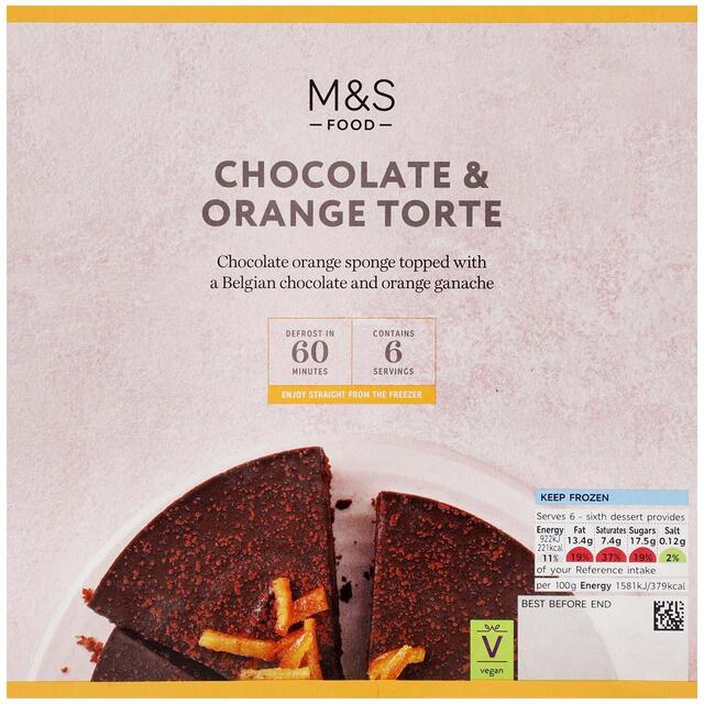 M&S Chocolate & Orange Torte Frozen